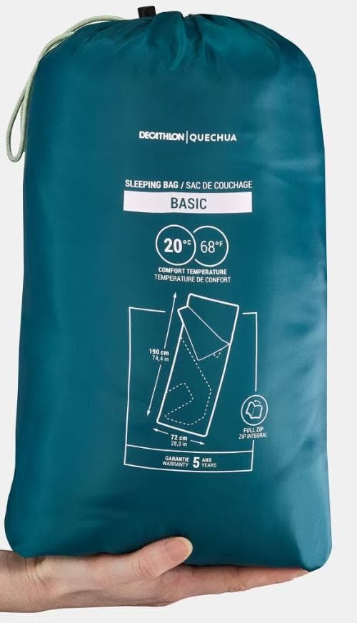 Sac de couchage de camping 20°C, Basic 2