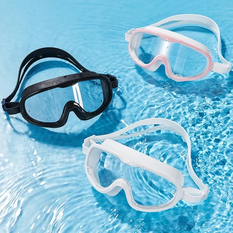 Adult large frame swimming goggles waterproof anti fog anti UV high
