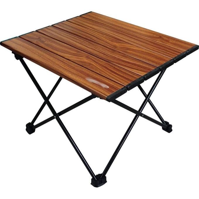 Table Pliante Portable de Camping en Aluminium (40x35x29 cm) – Mini Table Basse Ultralégère, Compacte, Résistante & Repliable pour Camping, Pique-Nique, Randonnée, Pêche, Plage, Barbecue, Voyage, Bureau, PC, Loisirs & Sorties en Plein Air