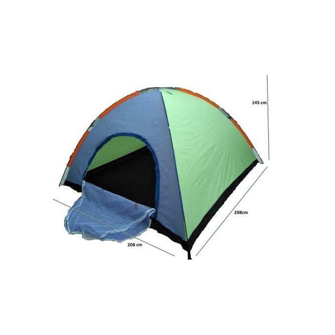 LA TENTE DE CAMPING 4 PERSONNES Multicouleurs 208x208x145 cm