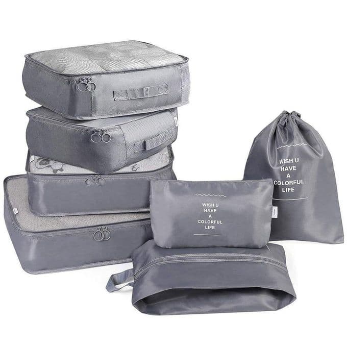 Set de 7 organisateurs de voyage (Packing Cubes)